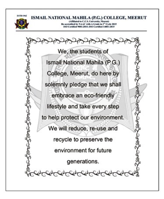 Pledge for Environment